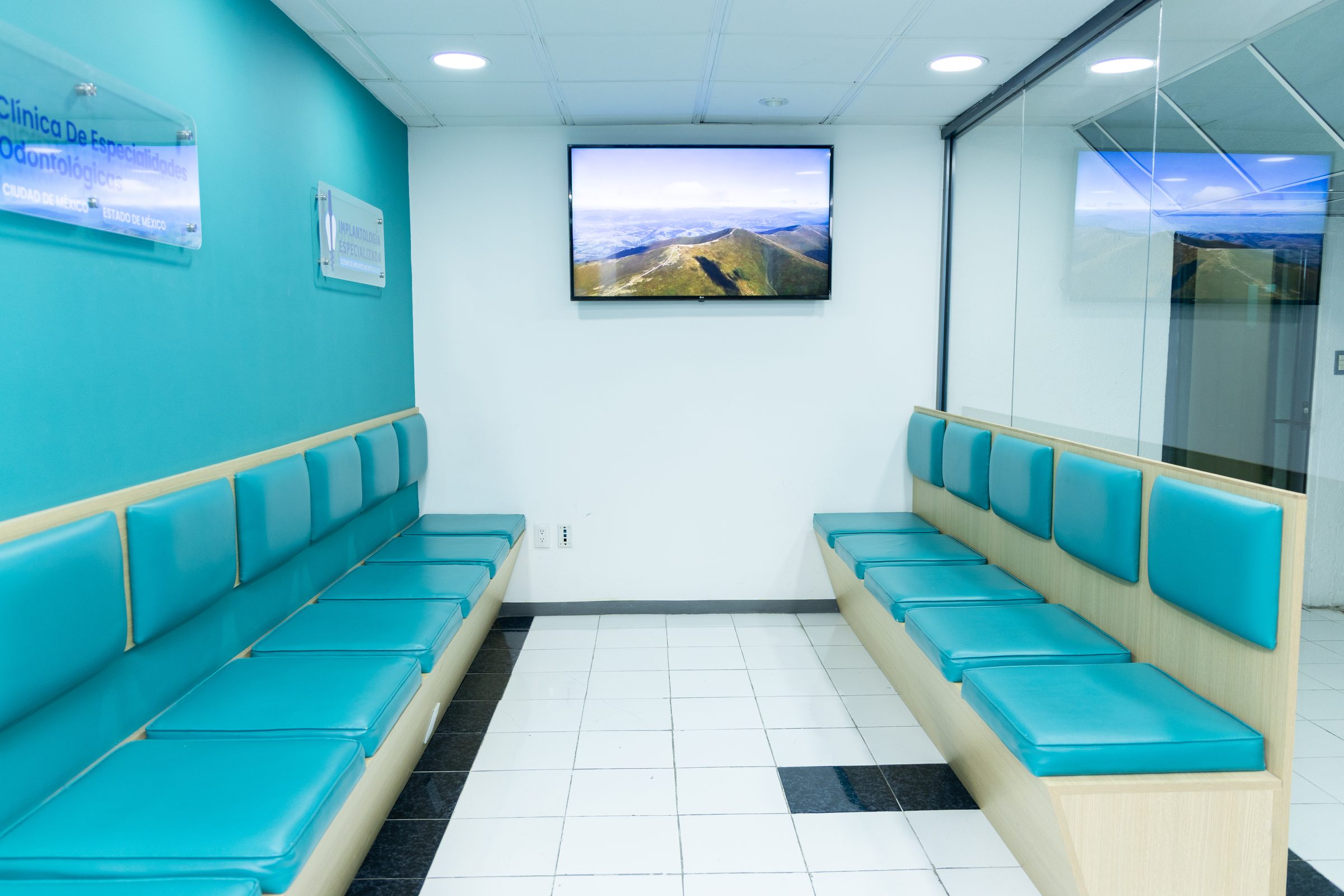 Sala de espera de la clínica